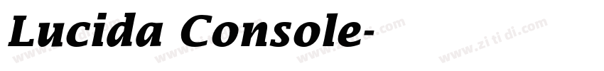 Lucida Console字体转换